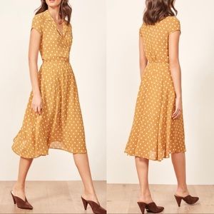 Reformation Griffith Polka Dot Midi Dress